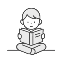 Child reading illustration